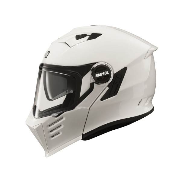 Simpson Simpson Darksome Solid White Full Face Helmet